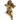 GOLD CHERUB VIOLIN WALL FIGURE