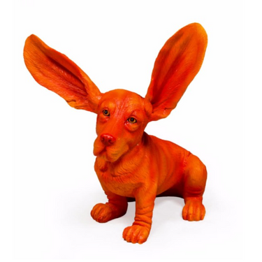 Atomic Orange Surprised Basset