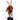 The Red Rabbit Standing Clock Figure