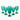 Teal Deco Face Wine Glasses