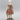 Lady White Rabbit Standing Clock Figure