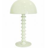 Pale Sage Green Large Ribbed Table Lamp