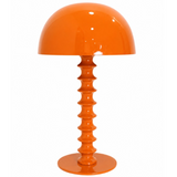 Burnt Orange Large Ribbed Table Lamp