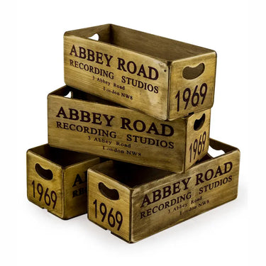 Antiqued "Abbey Road" Wooden Boxes