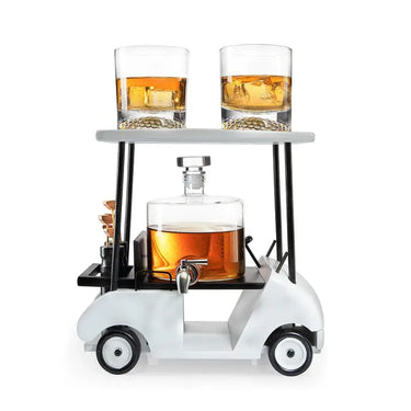 Golf Buggy Decanter Set