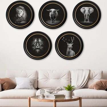 Wildlife Photography - Lion - Round Frame