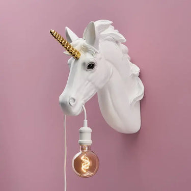 Unicorn White-Gold Wall Lamp