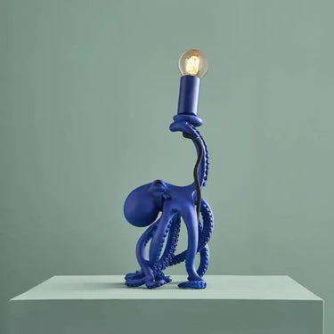 Blue Octopus Table Lamp