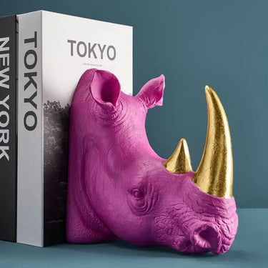 Rhinoceros Bookend, Magenta