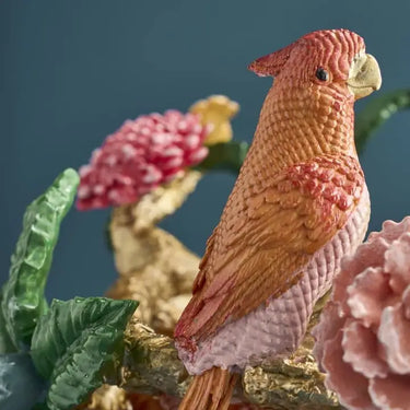 Women's Head With Parrots