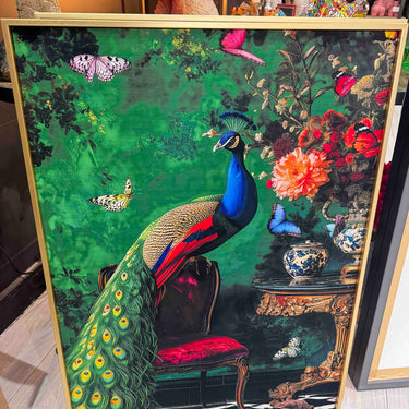 Peacock Velvet Canvas