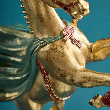 Gold Circus Horse Candle Holder