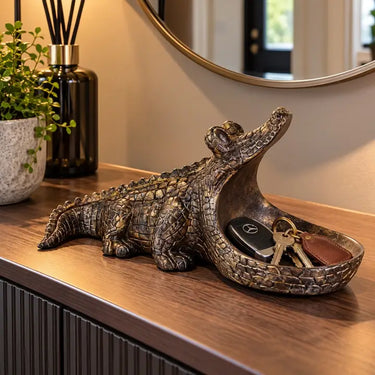 Gus - Decorative Crocodile Dish