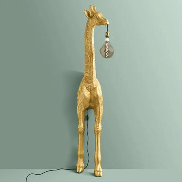 Gold Giraffe Wall/Floor Lamp