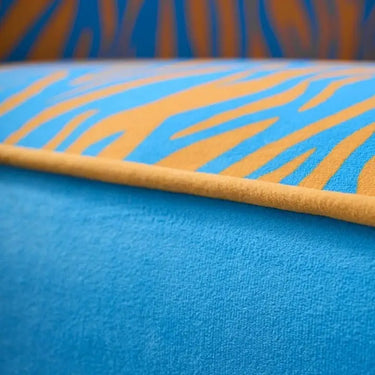 Blue/Orange Zebra Armchair