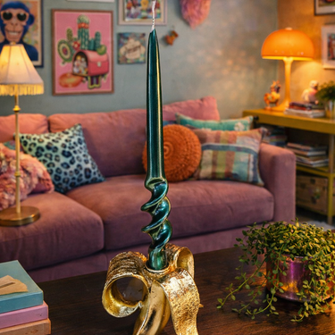 Peeled Gold Glam Banana Candle Holder