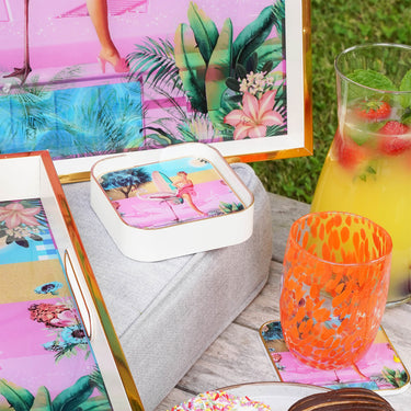 Myrtle and Mary Square Barbie Coasters