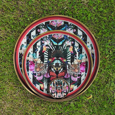 Myrtle and Mary Circular Paradise Lost Serving Trays