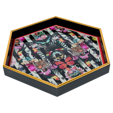 Myrtle and Mary Hexagonal Paradise Lost Serving Tray