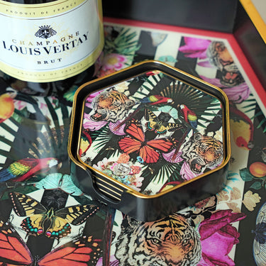 Myrtle and Mary Hexagonal Paradise Lost Coasters