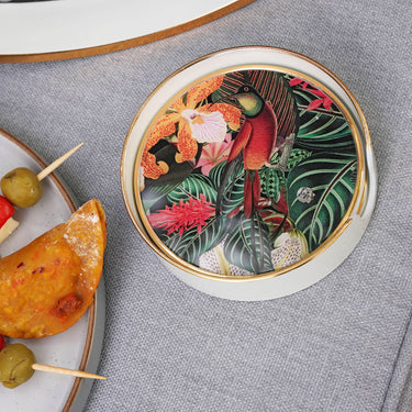Myrtle and Mary Circular Tropical Bomb Coasters