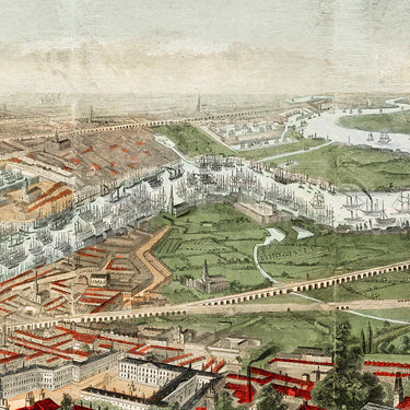 Panoramic View Of London And The River Thames