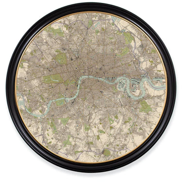 Map of London - Round Frame