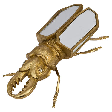 Gold Scarab Beetle Ornament