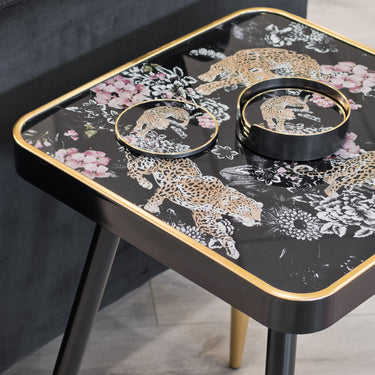Leopard Side Table