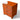 Orange Small chest of 3 drawers