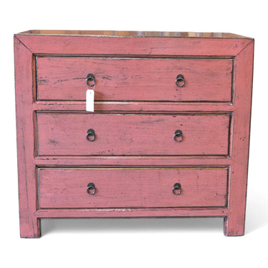 Pink Chest of 3 drawers