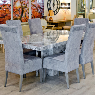 Newcastle Grey Marble Dining Table