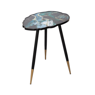 Teal Green Side Table 62.5cm