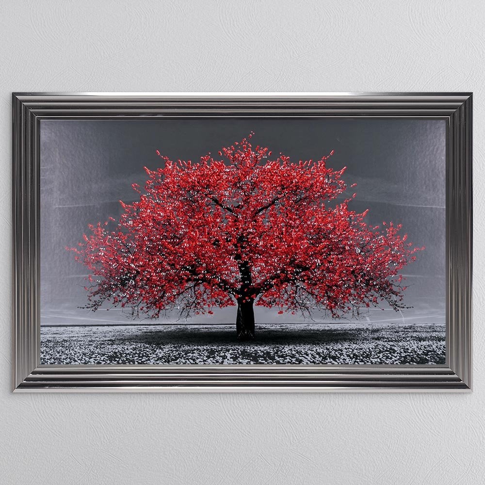 Red Cherry Tree Framed Wall Art – Black Sheep Interiors