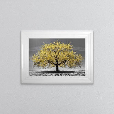 Yellow Cherry Tree Framed Wall Art