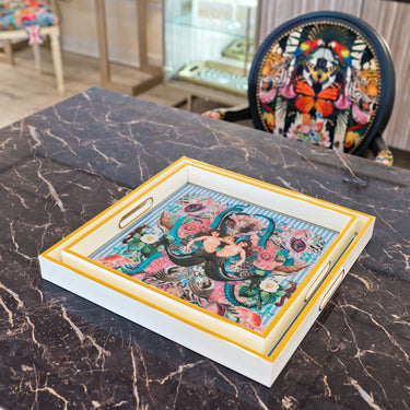 Myrtle and Mary Square Sirens Serving Trays