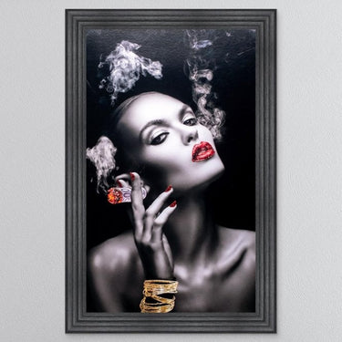 Smoking Euros Framed Wall Art