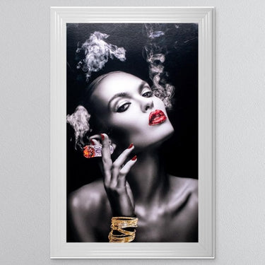 Smoking Euros Framed Wall Art
