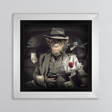 MAFIA MONKEY FRAMED WALL ART