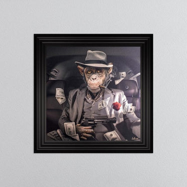 MAFIA MONKEY FRAMED WALL ART