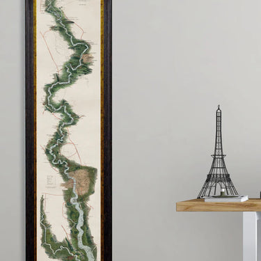 Panoramic Map of the River Thames