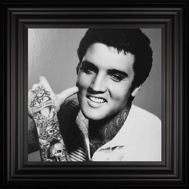ELVIS THE KING FRAMED WALL ART