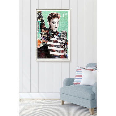 Elvis Stamp Wall Art