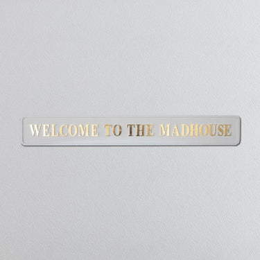 Welcome To The Mad House Sign